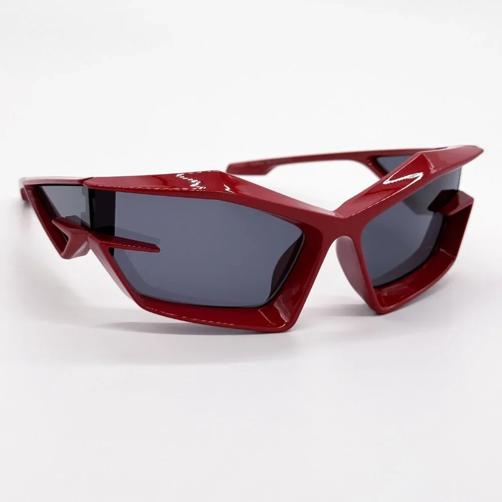 NEW GIVENCHY GV40049U 66 RED UNISEX SUNGLASSES GIVENCHY